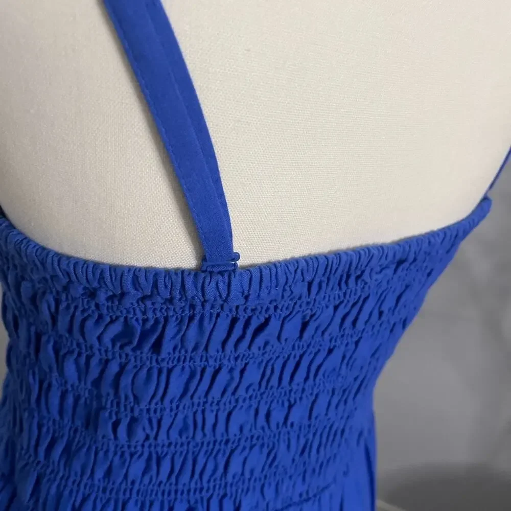 Fit & Flare Eyelet-Embroidered Smock Dress NWT - Picture 7 of 11